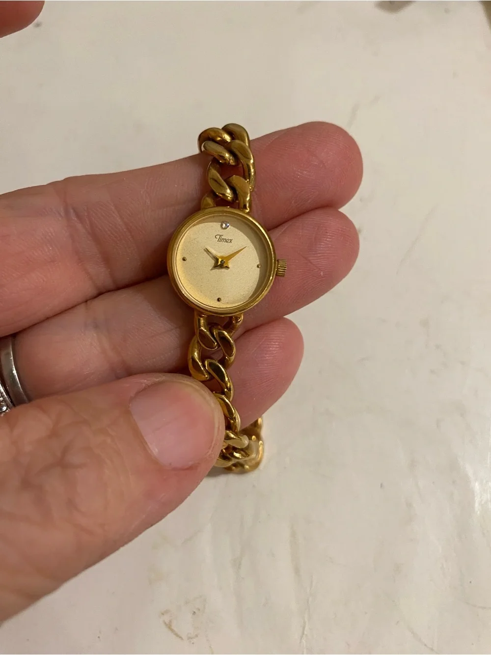 Timex Stainless Steel Goldtone Watch (Needs battery) (RR)